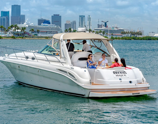 recess yacht out on the water