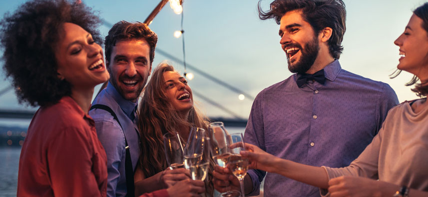 group of people smiling and having a good time