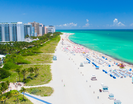 a long beach in miami